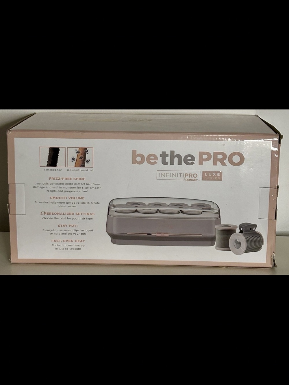 Conair InfinitiPRO Luxe 8 Volume & Shine Rollers - Taupe - Picture 2 of 2